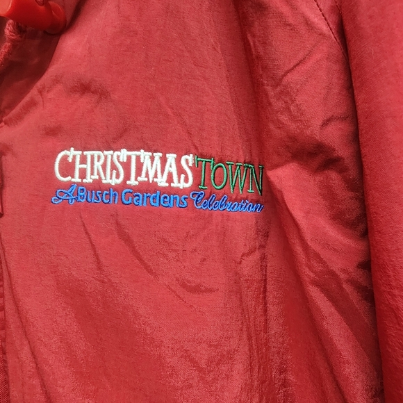 Bush Gardens Christmas Town Coat (Tri-Mountain 2XL Red Removable Hood) - Picture 2 of 5